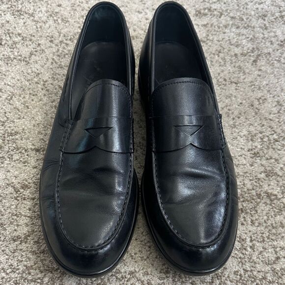 Tod’s Black Leather Men’s Penny Loafers 8.5 main image 5
